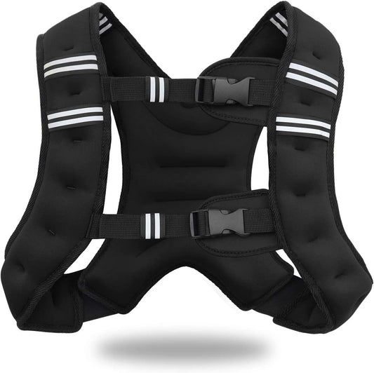 Adjustable Weighted Vest for Strength Training and Fitness - Available in 11Lbs and 18Lbs for Men and Women